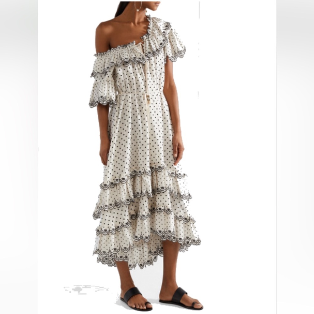 COPY - NWT Zimmerman Jaya Scallop Tiered Long dress size 8